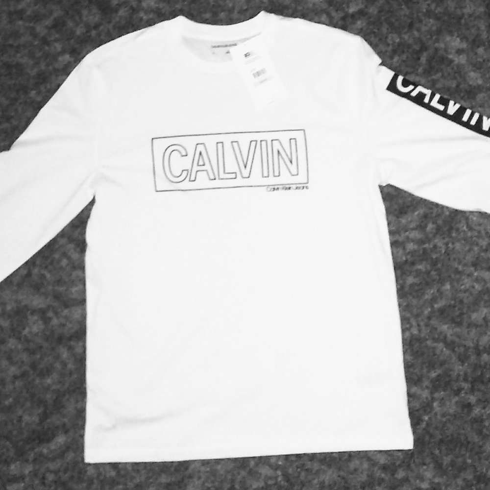 Men's Long Sleeve Crew Neck Shirt All White